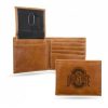 Accessories * | Discount Ohio State Buckeyes Laser Engraved Brown Billfold Wallet