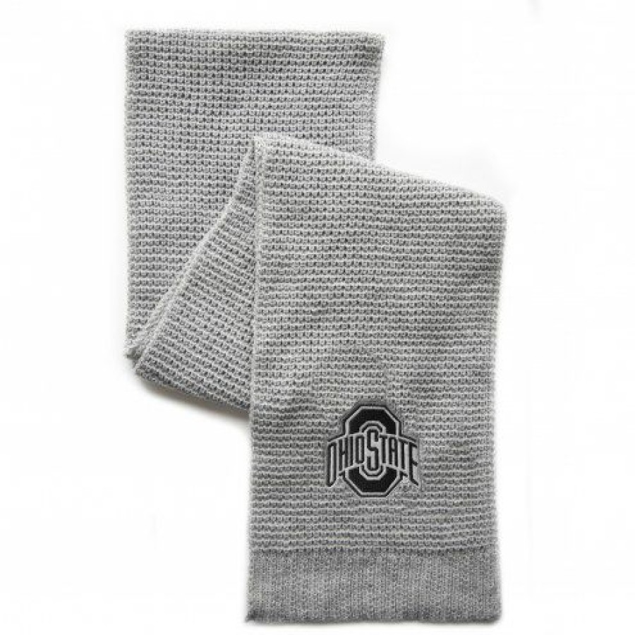 Accessories * | Discount Ohio State Buckeyes Waffle Scarf