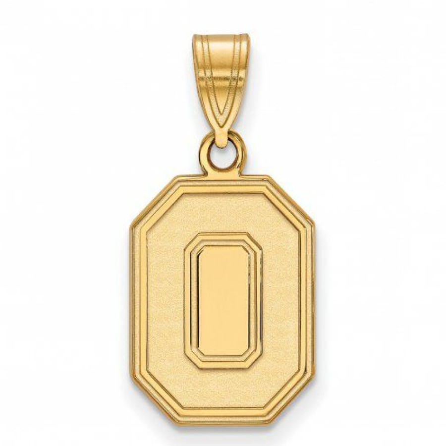 Watches & Jewelry * | Discount Ohio State Buckeyes 14K Yellow Gold Medium Pendant