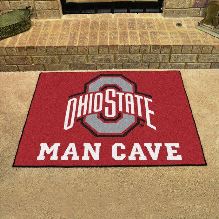 Home & Office Decor * | Discount Ohio State Buckeyes Man Cave All-Star Rug