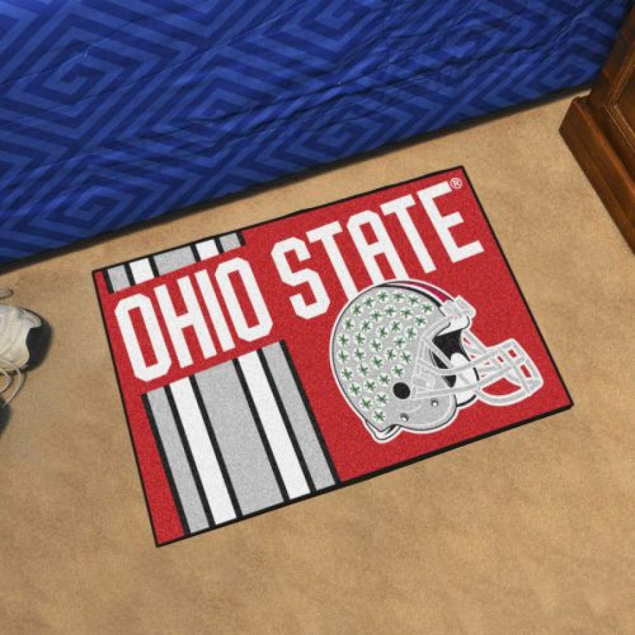 Home & Office Decor * | Discount Ohio State Buckeyes Uniform Inspired Starter Rug