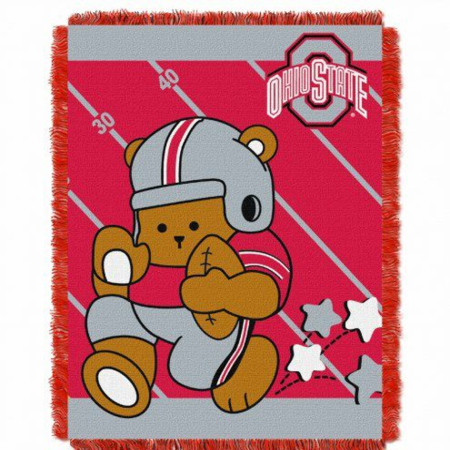 Bed & Bath * | Discount Ohio State Buckeyes Fullback Baby Blanket