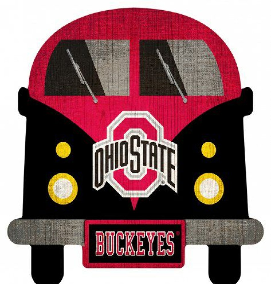 Home & Office Decor * | Discount Ohio State Buckeyes Team Bus Sign