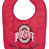 Kitchen & Bar Accessories * | Discount Ohio State Buckeyes All Pro Little Fan Baby Bib