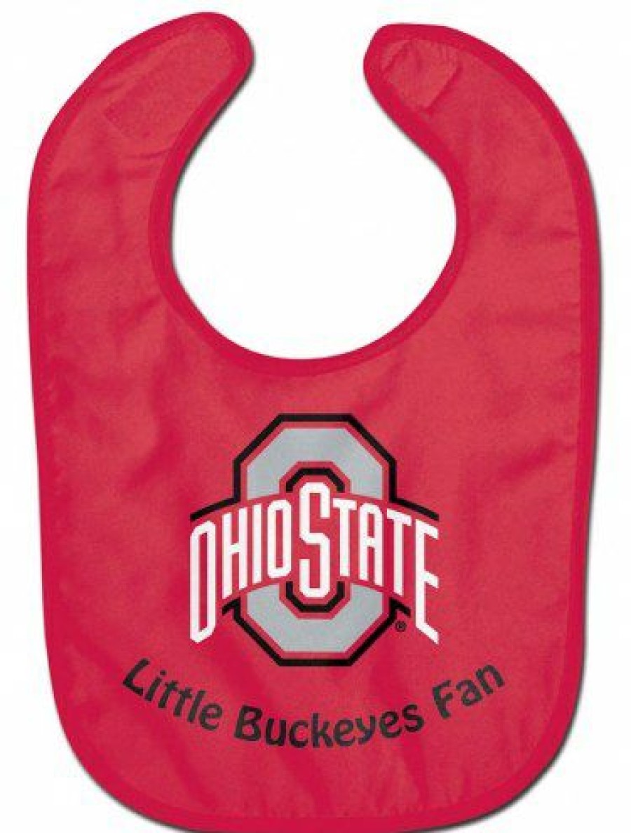 Kitchen & Bar Accessories * | Discount Ohio State Buckeyes All Pro Little Fan Baby Bib