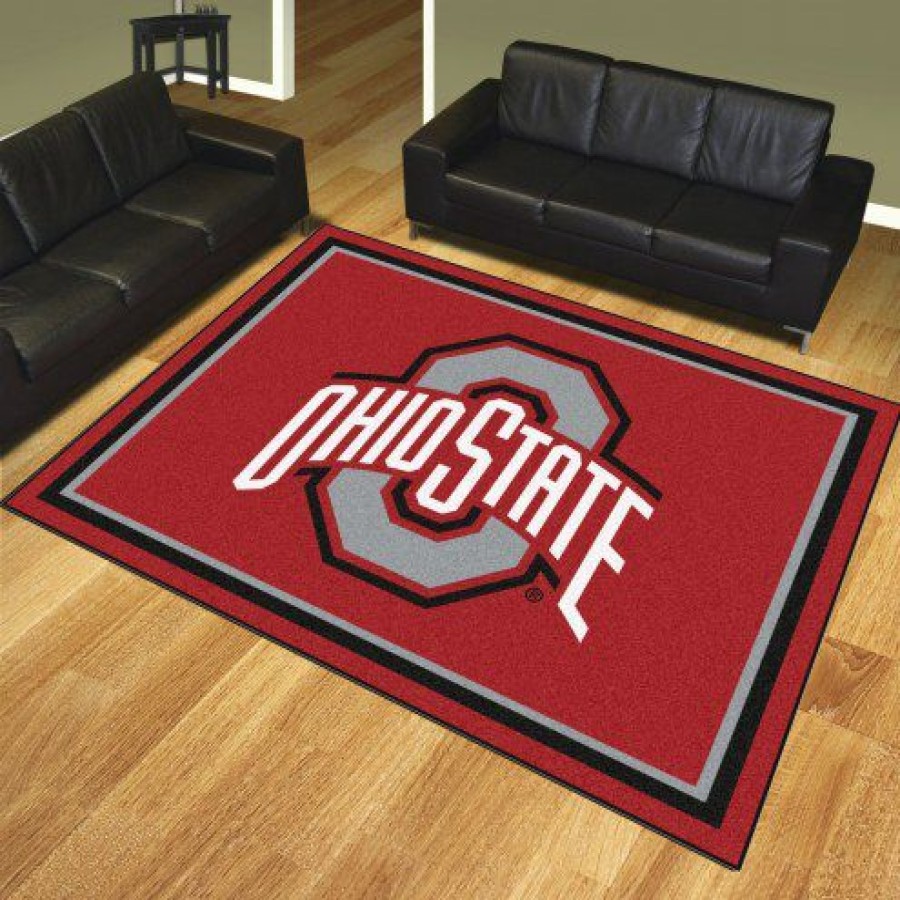 Home & Office Decor * | Discount Ohio State Buckeyes 8 X 10 Area Rug