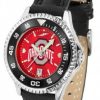 Watches & Jewelry * | Discount Ohio State Buckeyes Competitor Anochrome Women'S Watch Color Bezel