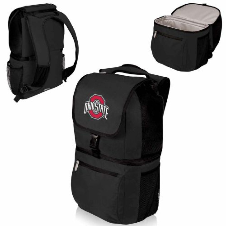 Tailgating & Stadium Gear * | Discount Ohio State Buckeyes Black Zuma Cooler Backpack