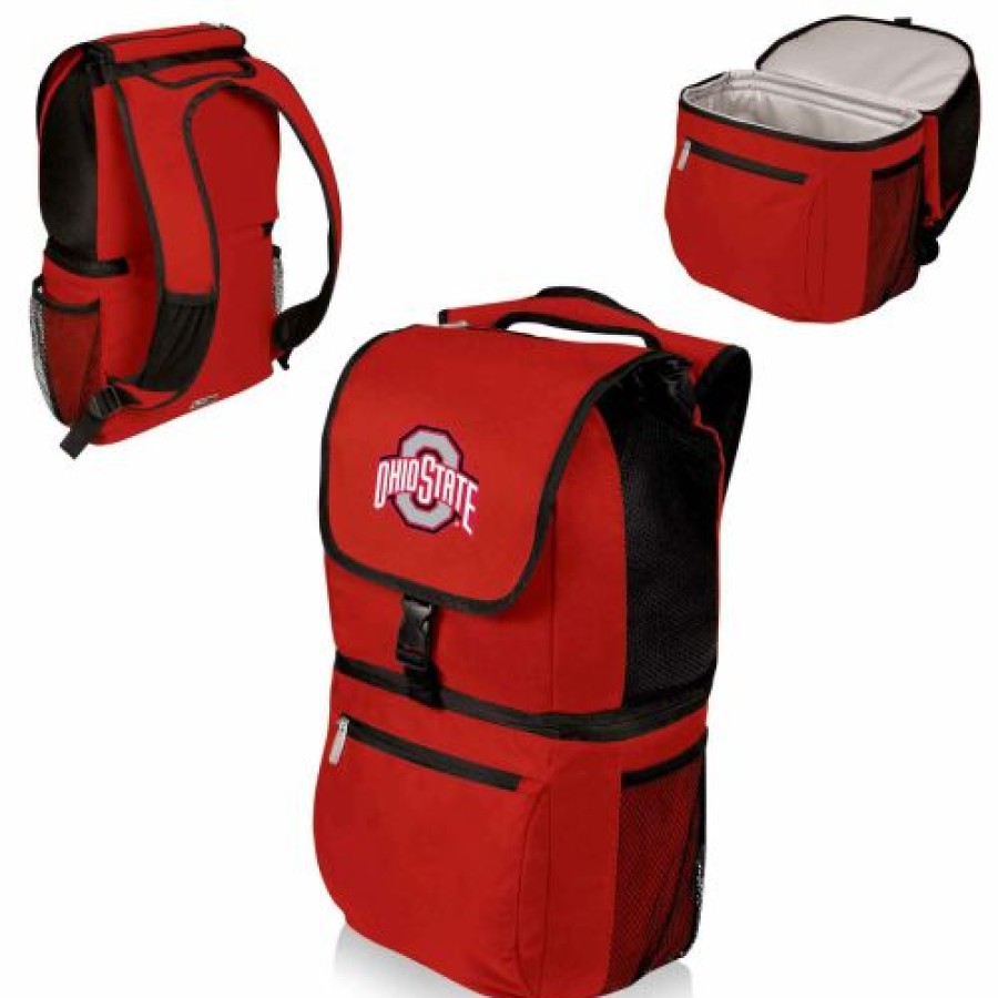 Tailgating & Stadium Gear * | Discount Ohio State Buckeyes Red Zuma Cooler Backpack