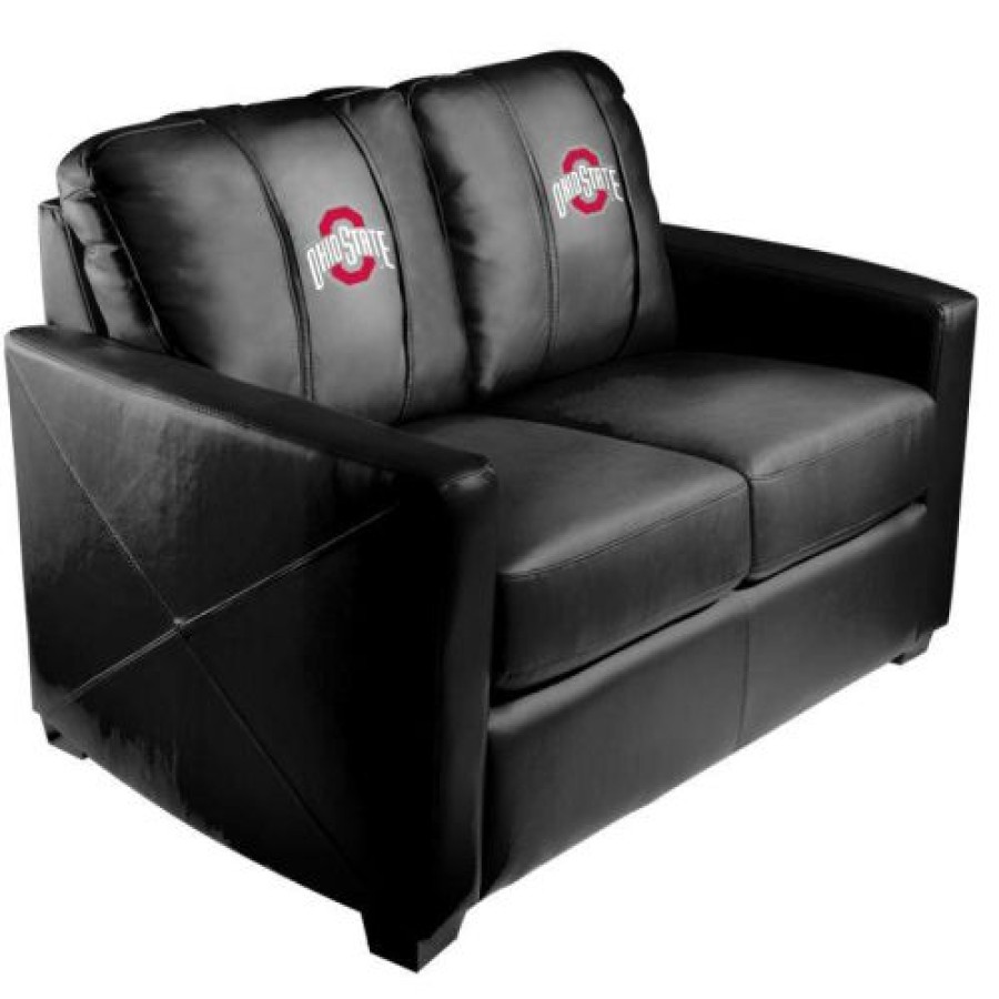 Game Room & Fan Cave * | Discount Ohio State Buckeyes Xzipit Silver Loveseat