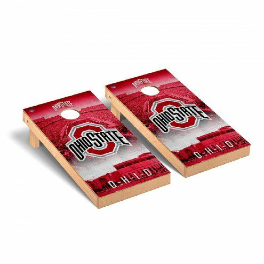 Tailgating & Stadium Gear * | Discount Ohio State Buckeyes Stadium Cornhole Game Set