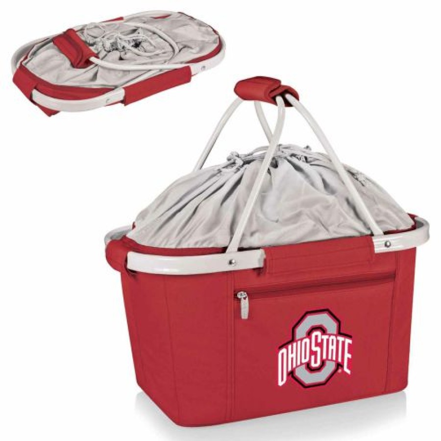 Tailgating & Stadium Gear * | Discount Ohio State Buckeyes Ncaa Red Metro Picnic Basket