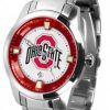 Watches & Jewelry * | Discount Ohio State Buckeyes Titan Steel Men'S Watch