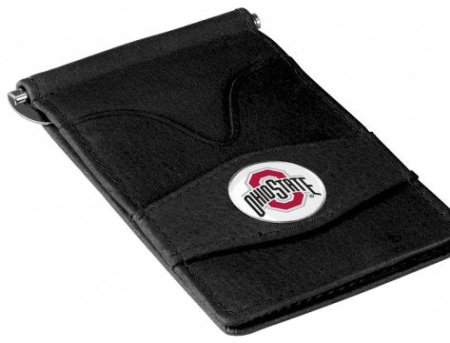 Watches & Jewelry * | Discount Ohio State Buckeyes Black Player'S Wallet