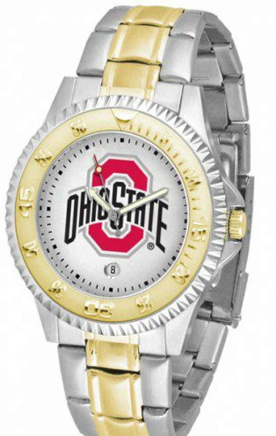 Watches & Jewelry * | Discount Ohio State Buckeyes Competitor Two-Tone Men'S Watch