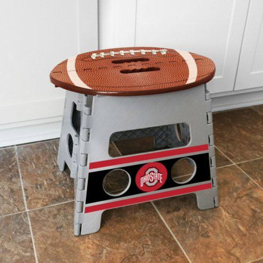 Home & Office Decor * | Discount Ohio State Buckeyes Folding Step Stool