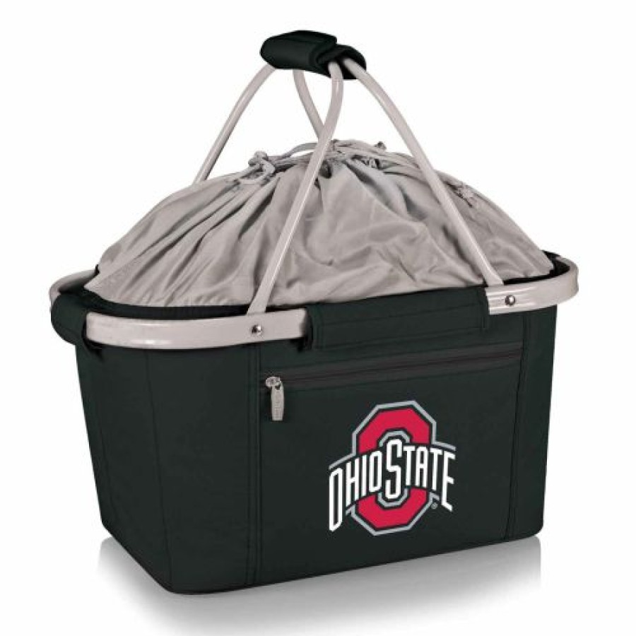 Tailgating & Stadium Gear * | Discount Ohio State Buckeyes Black Metro Picnic Basket