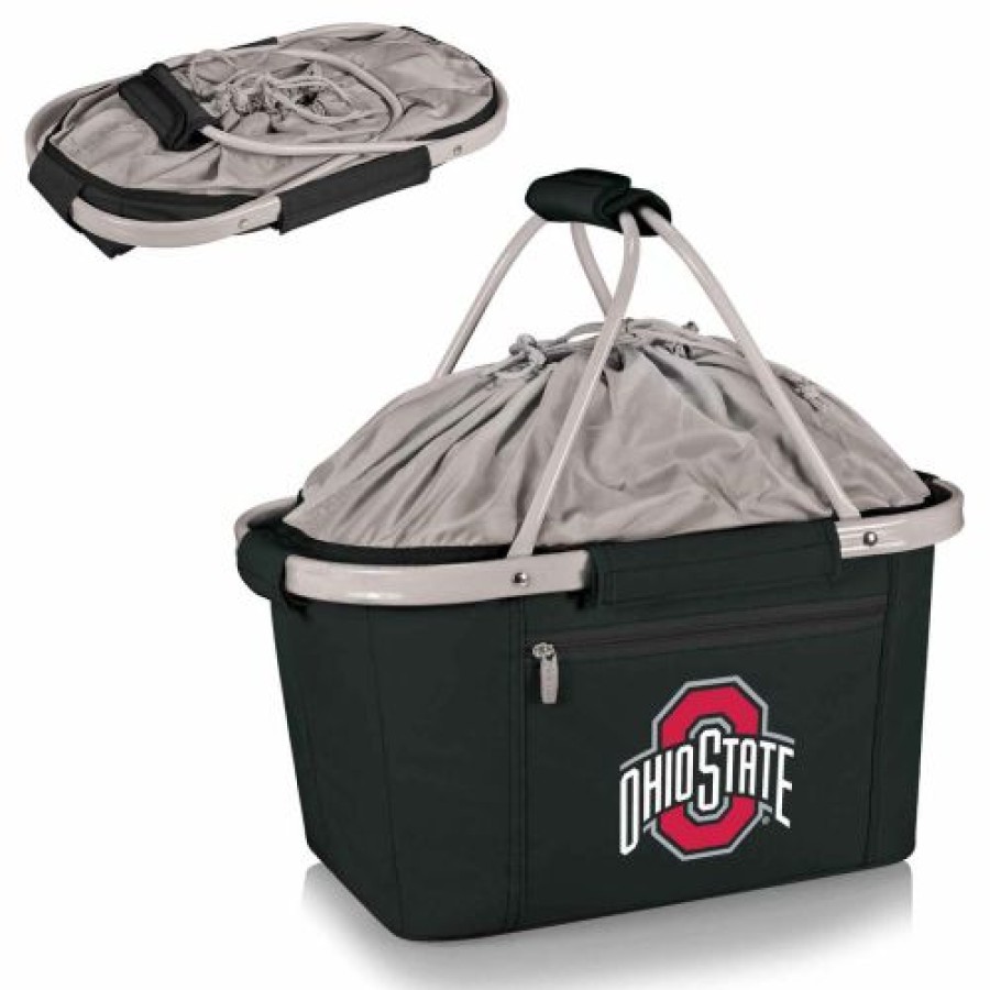 Tailgating & Stadium Gear * | Discount Ohio State Buckeyes Black Metro Picnic Basket