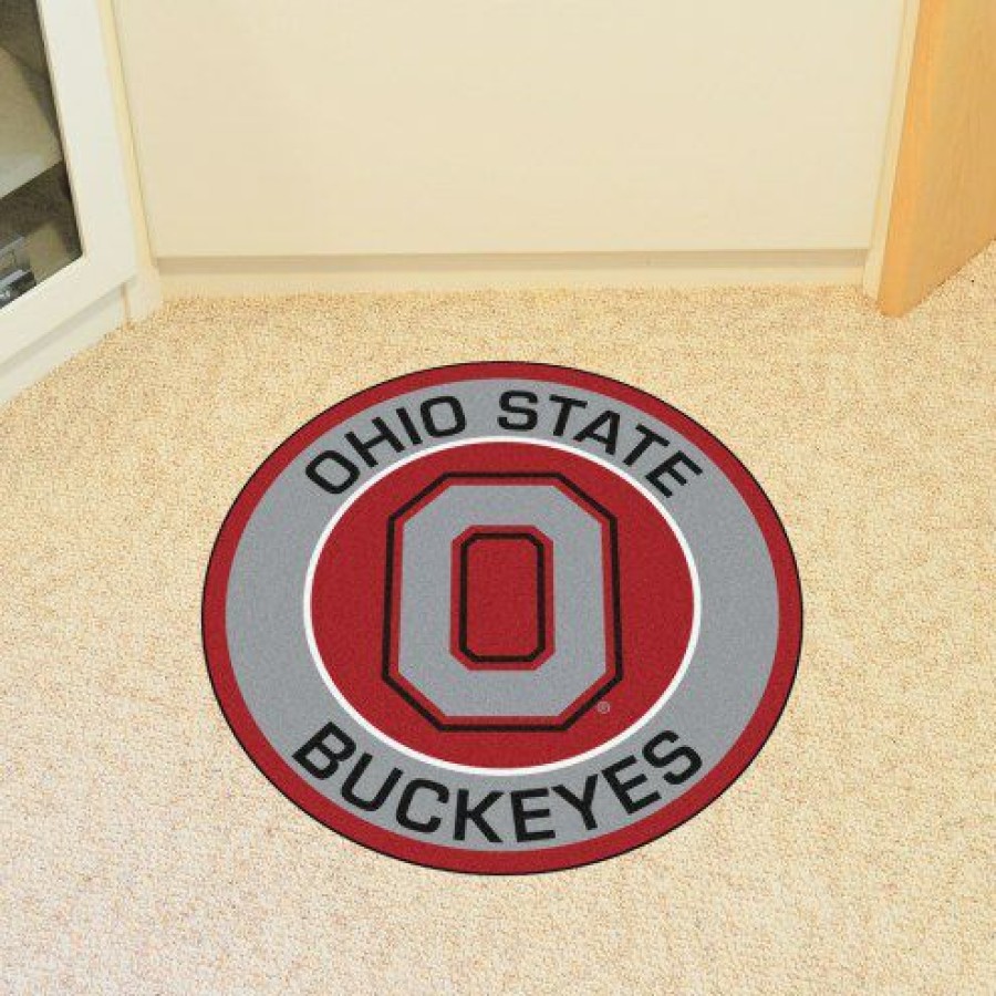 Home & Office Decor * | Discount Ohio State Buckeyes Rounded Mat