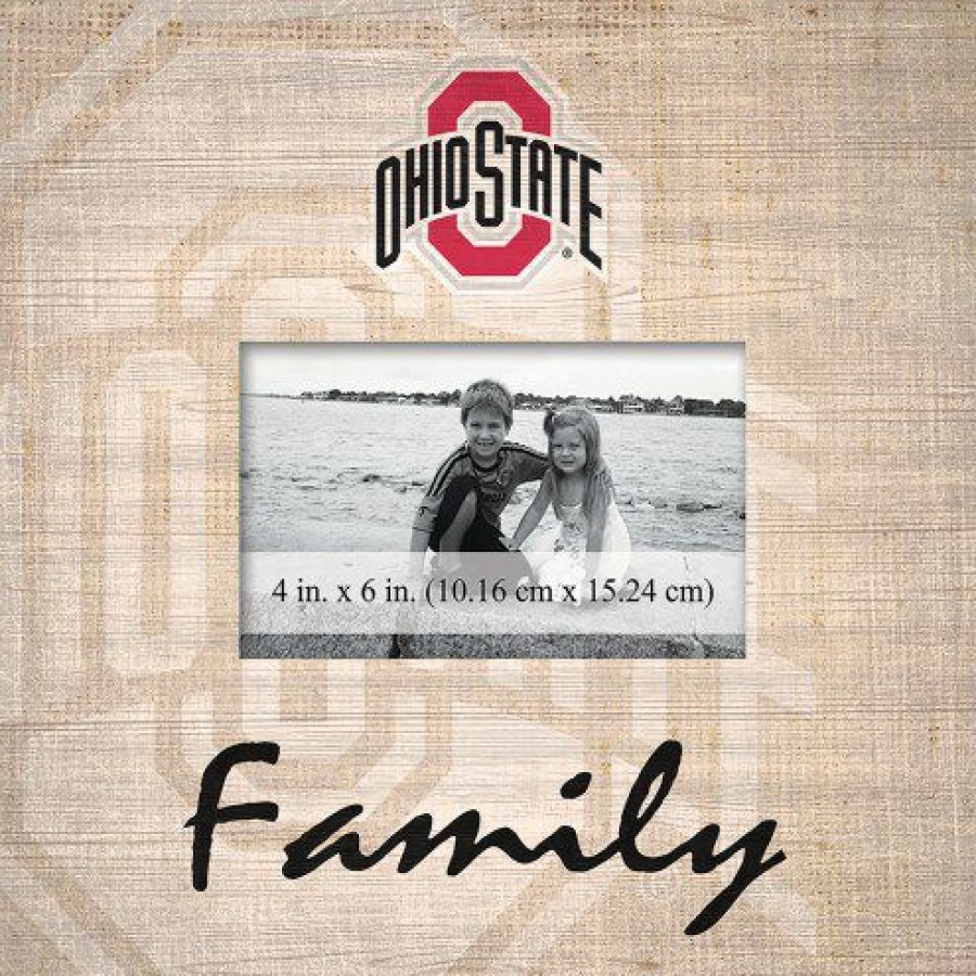 Home & Office Decor * | Discount Ohio State Buckeyes Family Picture Frame