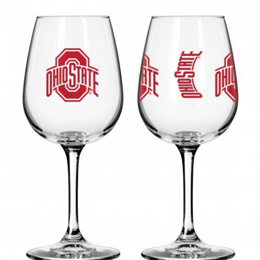 Kitchen & Bar Accessories * | Discount Ohio State Buckeyes 12 Oz. Gameday Stemmed Wine Glass