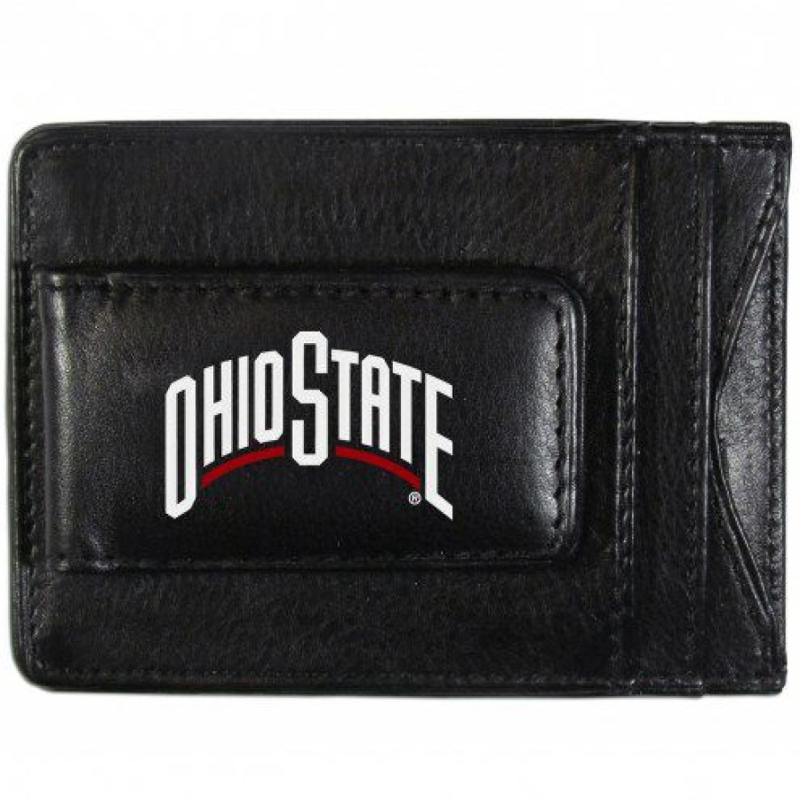 Accessories * | Discount Ohio State Buckeyes Logo Leather Cash And Cardholder