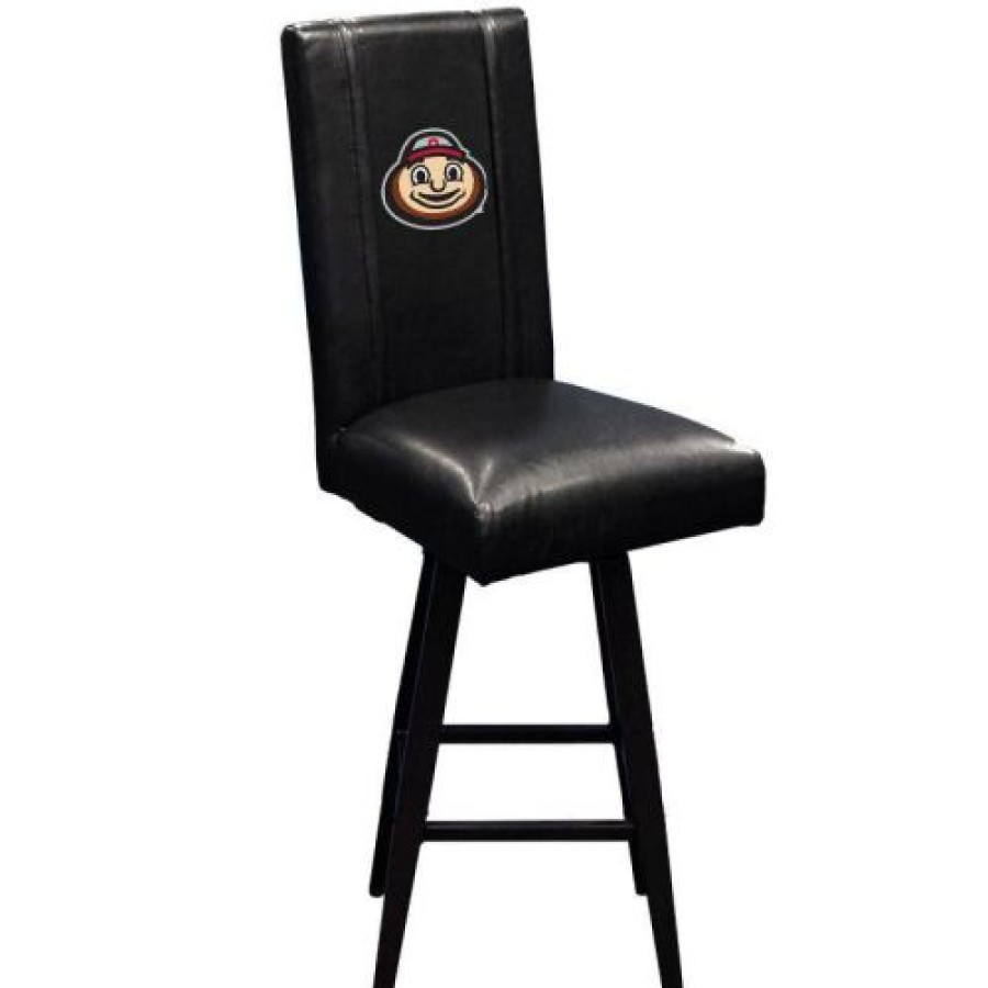 Game Room & Fan Cave * | Discount Ohio State Buckeyes Xzipit Swivel Bar Stool 2000 With Brutus Logo