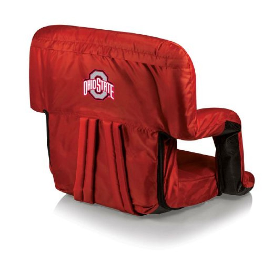 Tailgating & Stadium Gear * | Discount Ohio State Buckeyes Red Ventura Portable Outdoor Recliner