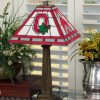 Home & Office Decor * | Discount Ohio State Buckeyes Mission Table Lamp