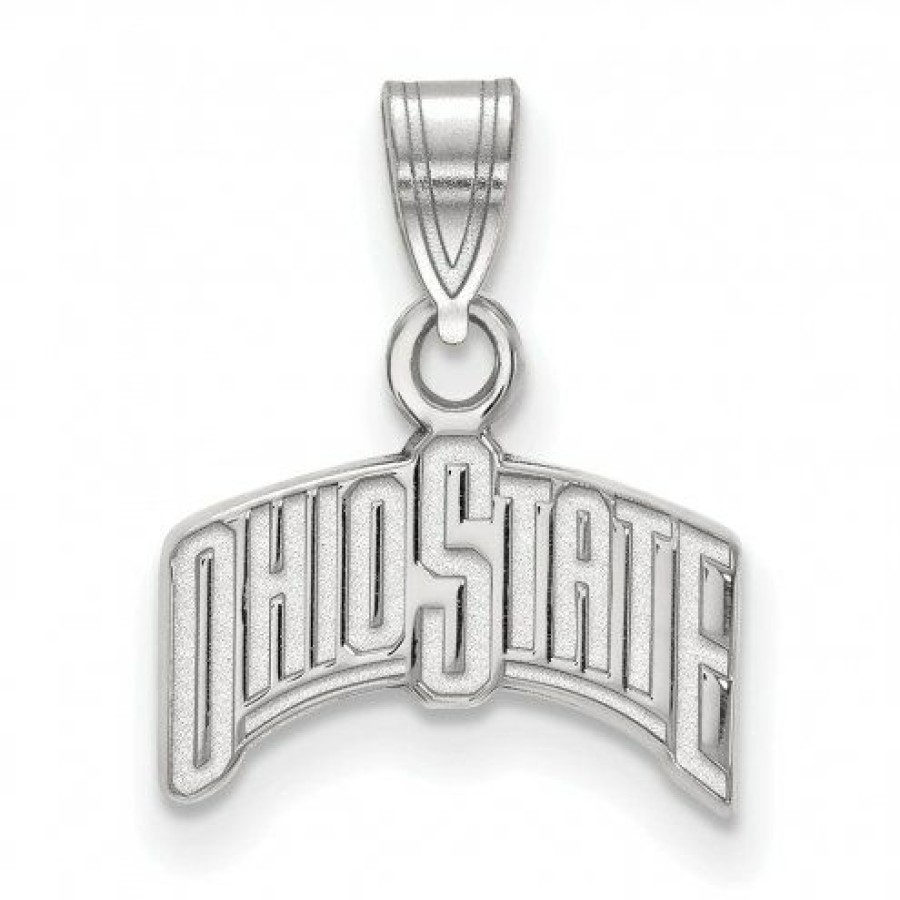 Watches & Jewelry * | Discount Ohio State Buckeyes Sterling Silver Small Pendant