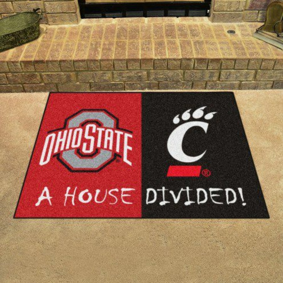 Home & Office Decor * | Discount Ohio State Buckeyes House Divided Mat