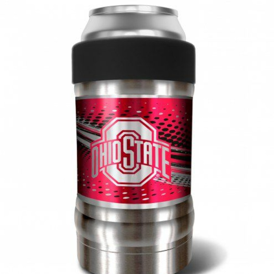 Kitchen & Bar Accessories * | Discount Ohio State Buckeyes 12 Oz. Locker Vacuum Insulated Can Holder