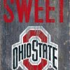 Home & Office Decor * | Discount Ohio State Buckeyes 6 X 12 Home Sweet Home Sign