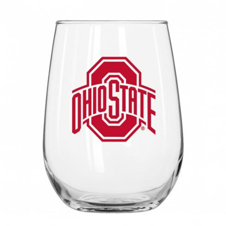 Kitchen & Bar Accessories * | Discount Ohio State Buckeyes 16 Oz. Gameday Curved Beverage Glass