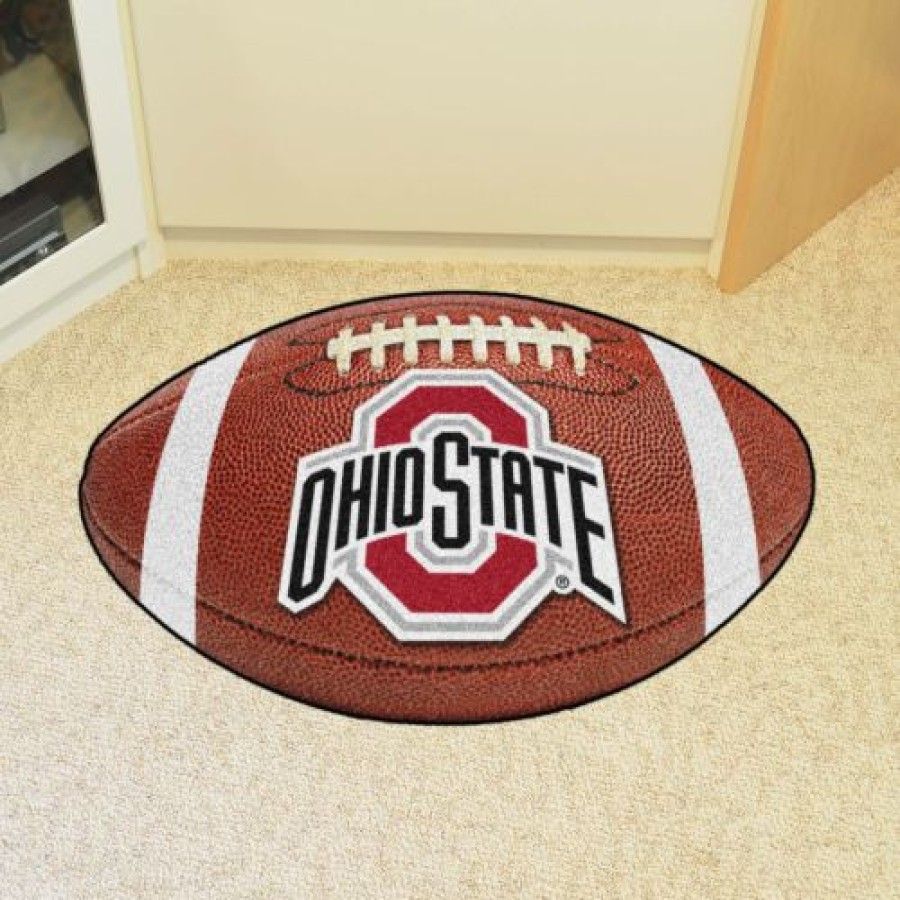 Home & Office Decor * | Discount Ohio State Buckeyes Football Floor Mat