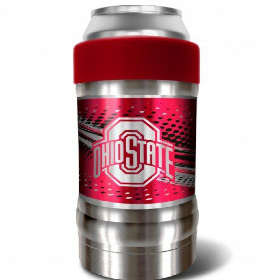 Kitchen & Bar Accessories * | Discount Ohio State Buckeyes Red 12 Oz. Locker Vacuum Insulated Can Holder