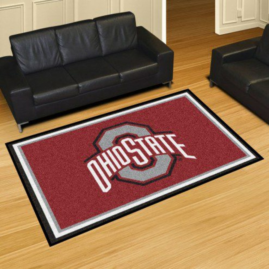 Home & Office Decor * | Discount Ohio State Buckeyes 5 X 8 Area Rug