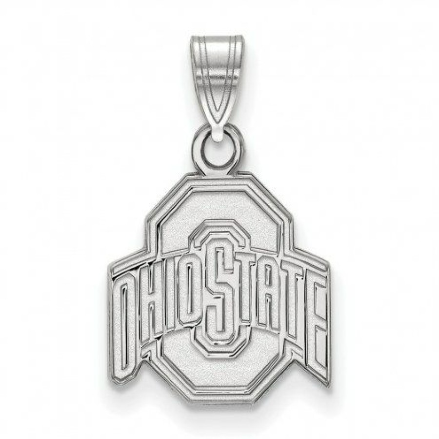 Watches & Jewelry * | Discount Ohio State Buckeyes Sterling Silver Small Pendant