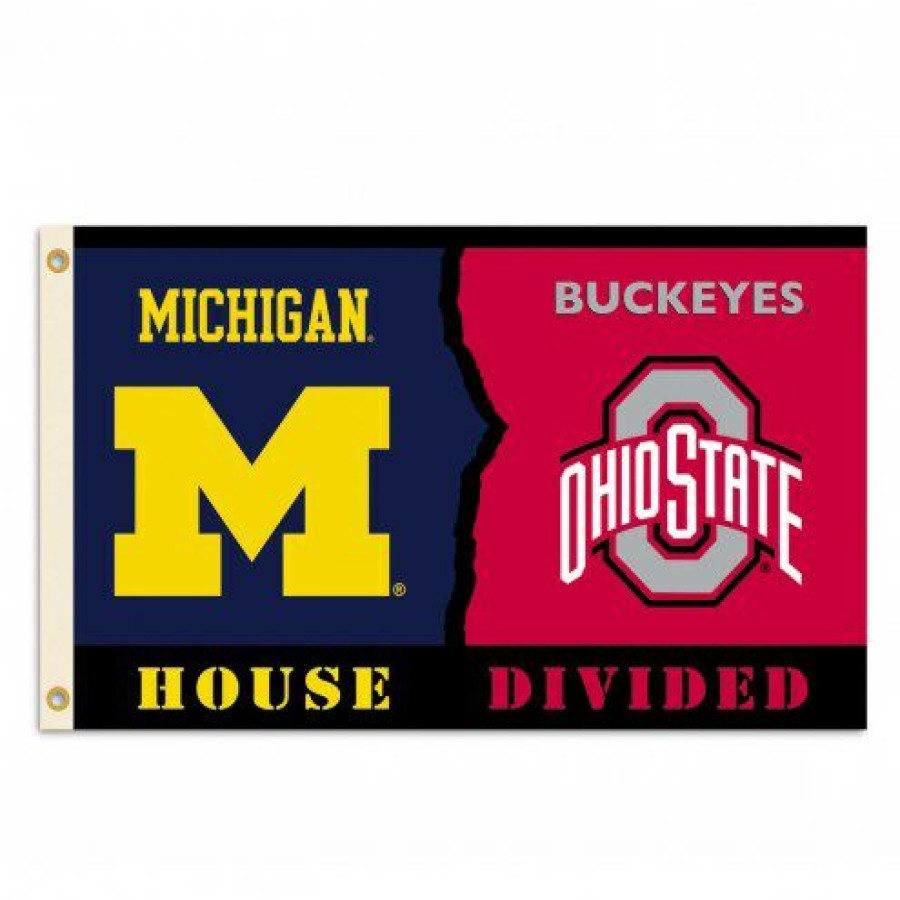 Tailgating & Stadium Gear * | Discount Ohio State Buckeyes 3 X 5 House Divided Flag