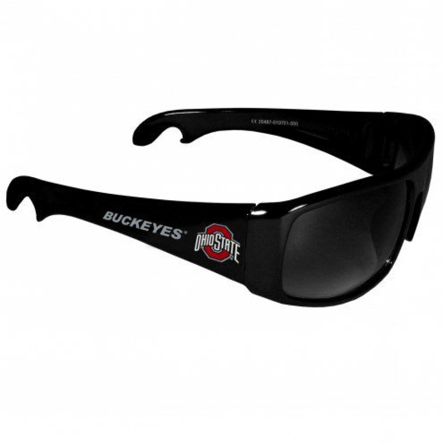 Accessories * | Discount Ohio State Buckeyes Wrap Bottle Opener Sunglasses