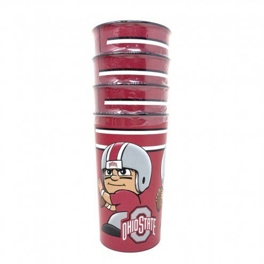 Tailgating & Stadium Gear * | Discount Ohio State Buckeyes Party Cups 4 Pack