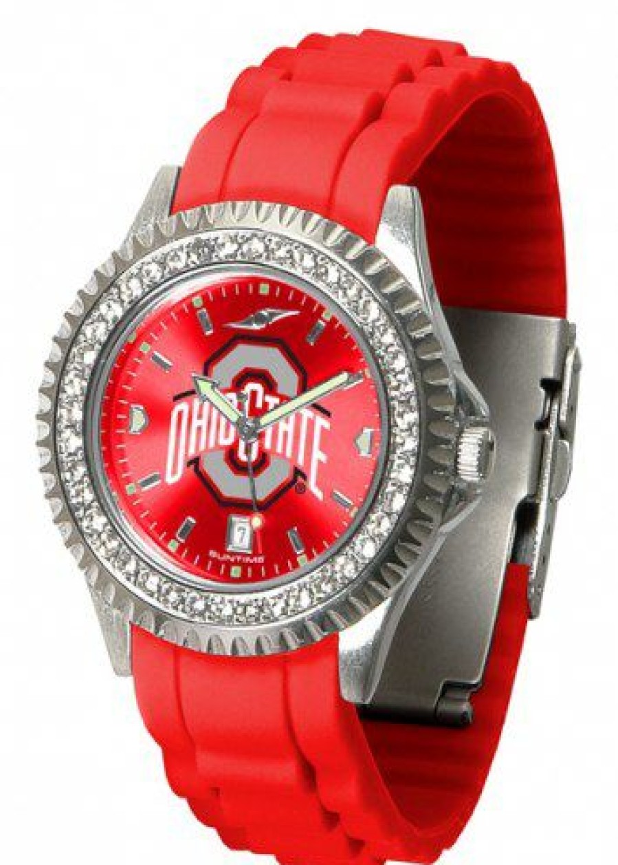 Watches & Jewelry * | Discount Ohio State Buckeyes Sparkle Women'S Watch