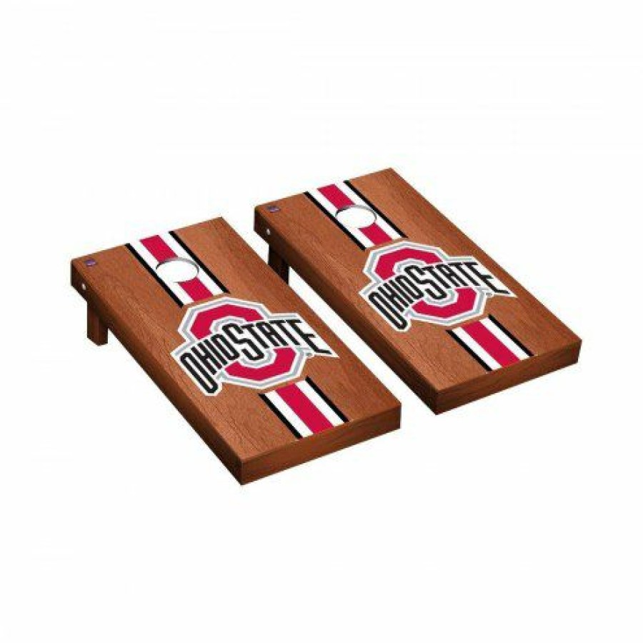 Tailgating & Stadium Gear * | Discount Ohio State Buckeyes Rosewood Stained Cornhole Game Set