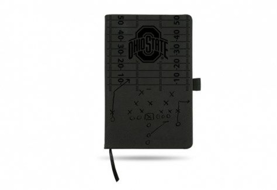 Accessories * | Discount Ohio State Buckeyes Laser Engraved Black Notepad