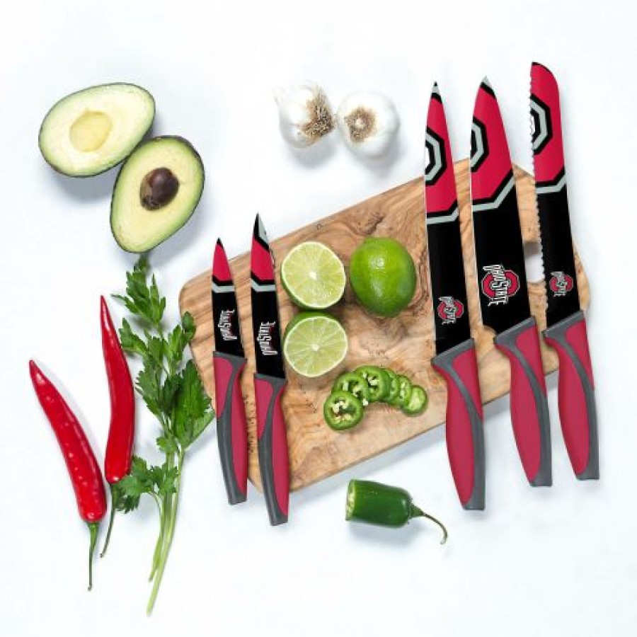 Kitchen & Bar Accessories * | Discount Ohio State Buckeyes Kitchen Knives