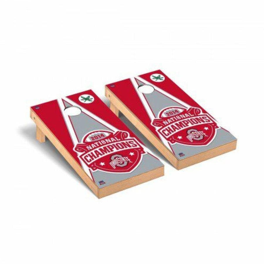 Tailgating & Stadium Gear * | Discount Ohio State Buckeyes National Champ Triangle Cornhole Game Set