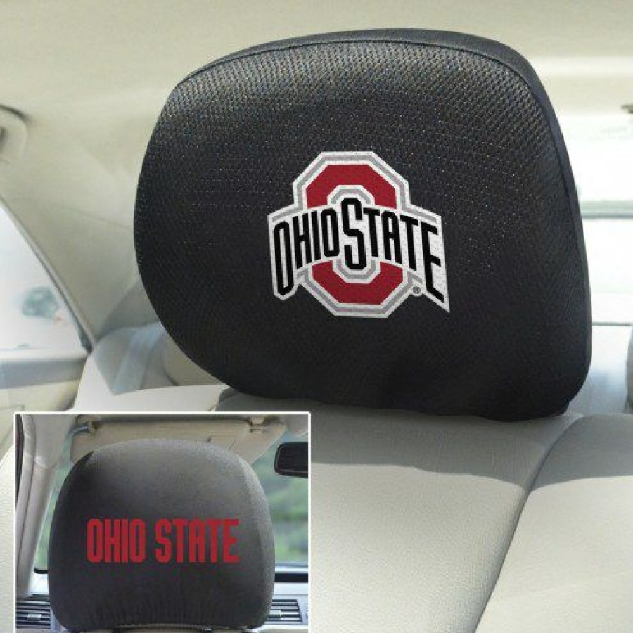 Car Accessories * | Discount Ohio State Buckeyes Headrest Covers