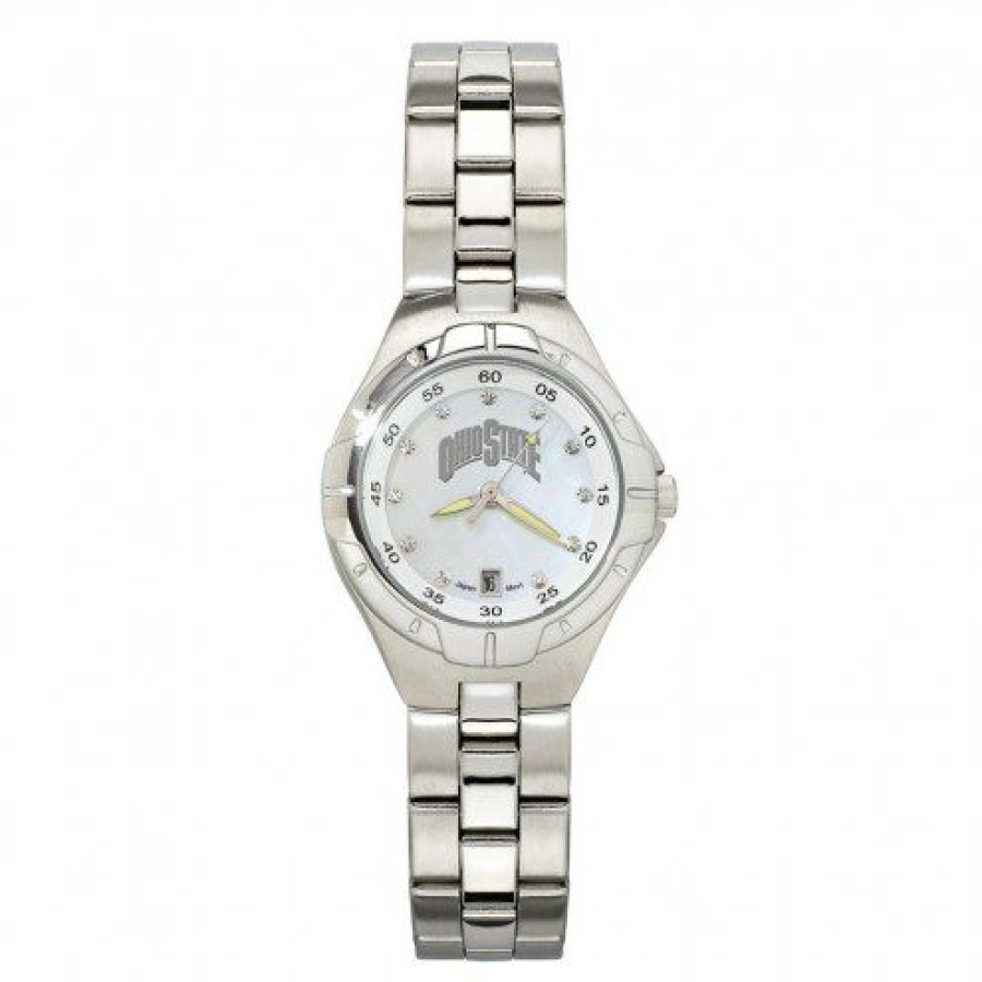 Watches & Jewelry * | Discount Ohio State Buckeyes Women'S Pearl Watch