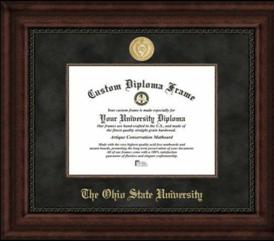 Home & Office Decor * | Discount Ohio State Buckeyes Executive Diploma Frame