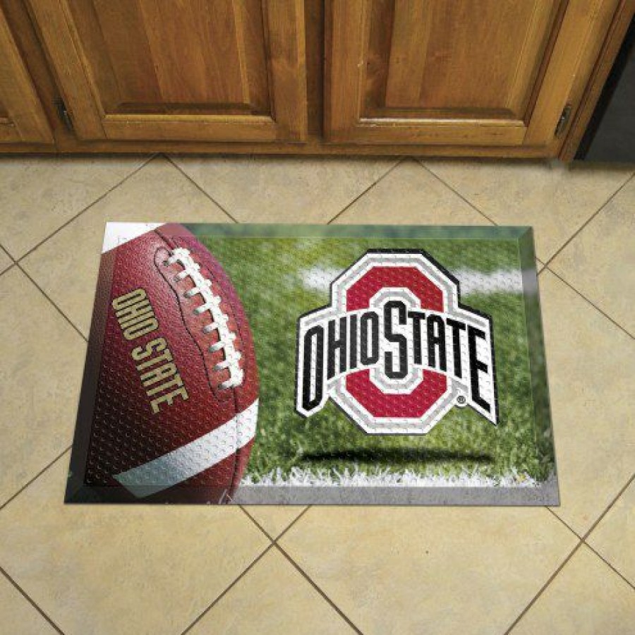 Home & Office Decor * | Discount Ohio State Buckeyes Scraper Door Mat